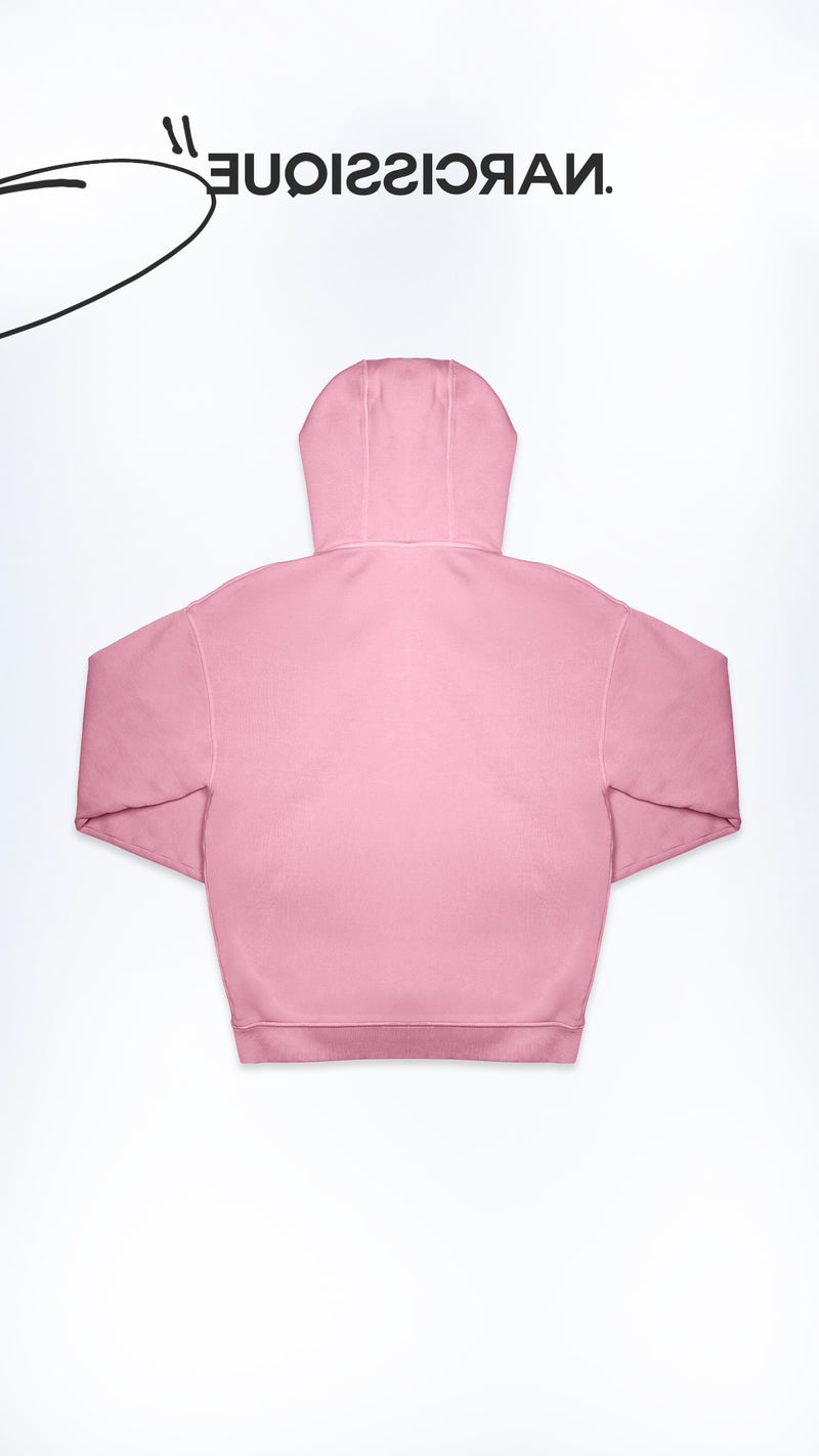 "Shoot your shot" Fade Out Pink Puff Hoodie