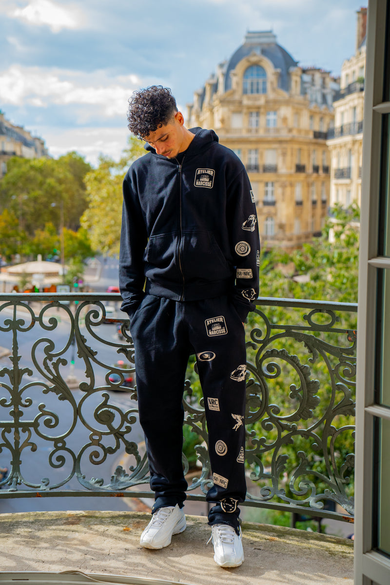ATELIER NARCISSE 001 - ZIPPER BLACK