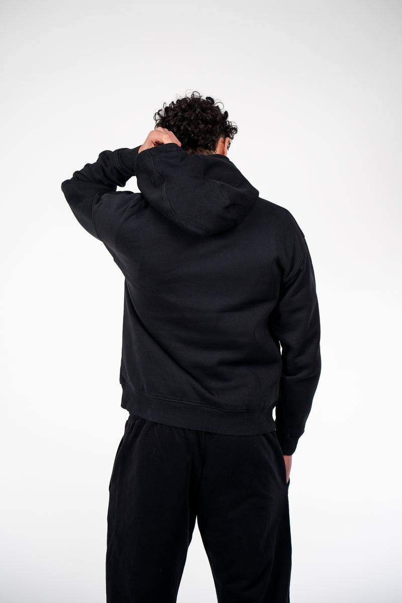 Essentiel Cut Angel Hoodie Black