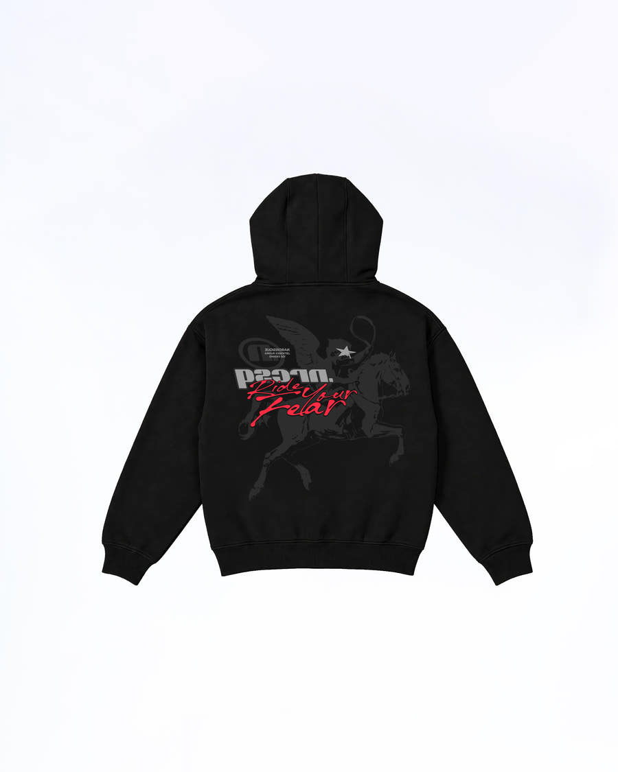 "Shoot your shot" Faded Blue Puff Hoodie