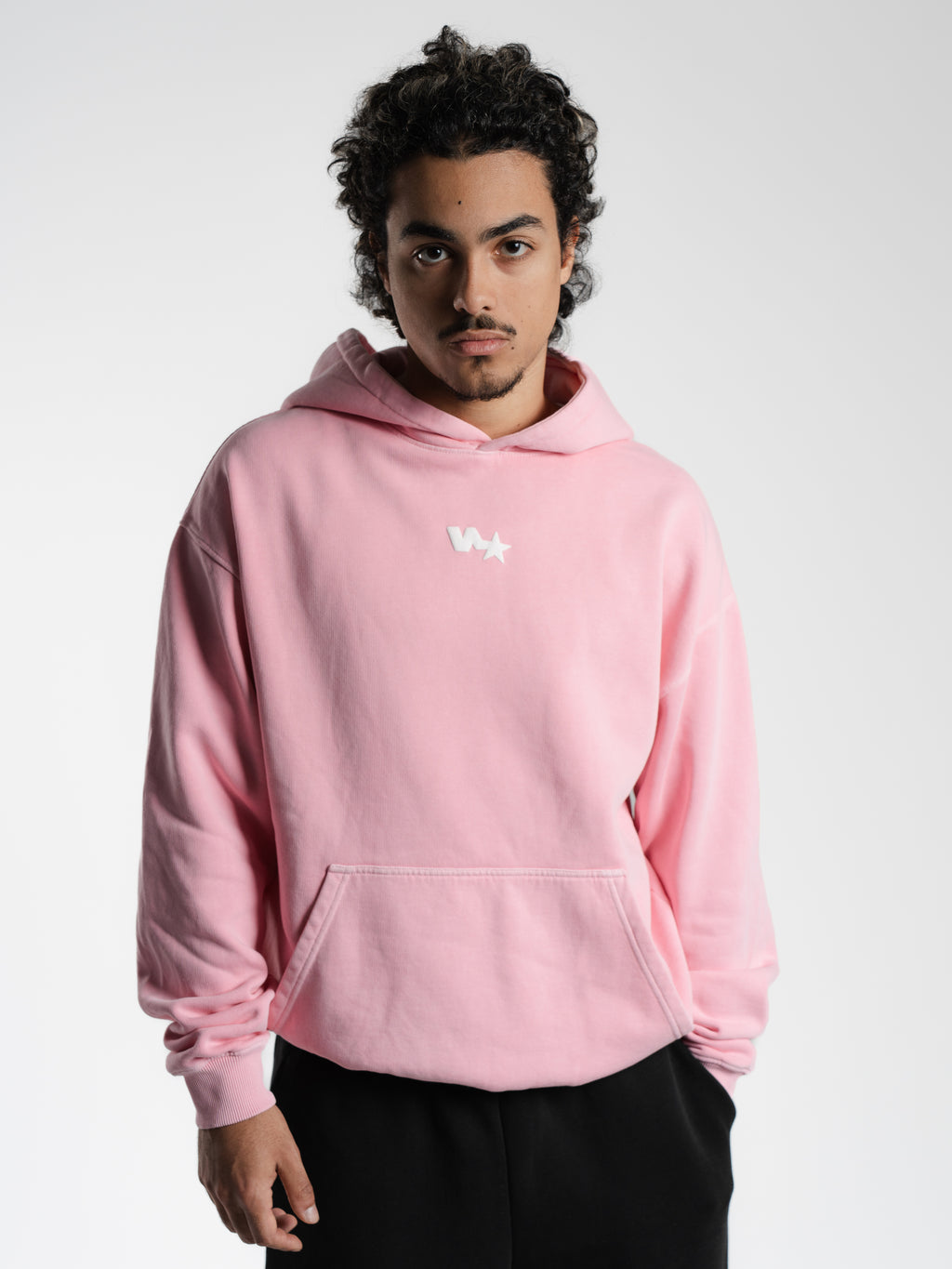 "Shoot your shot" Faded Blue Puff Hoodie