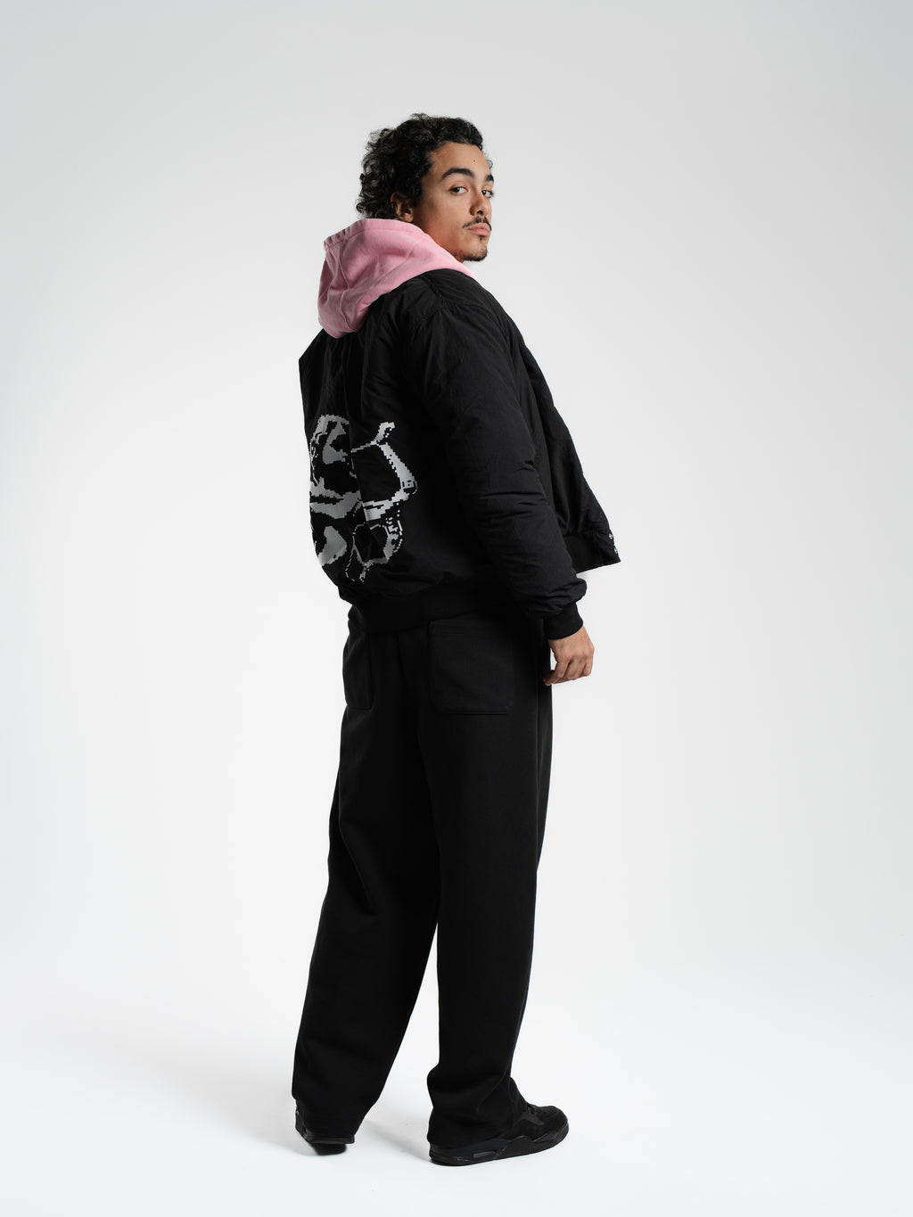 "Shoot your shot" Faded Blue Puff Hoodie