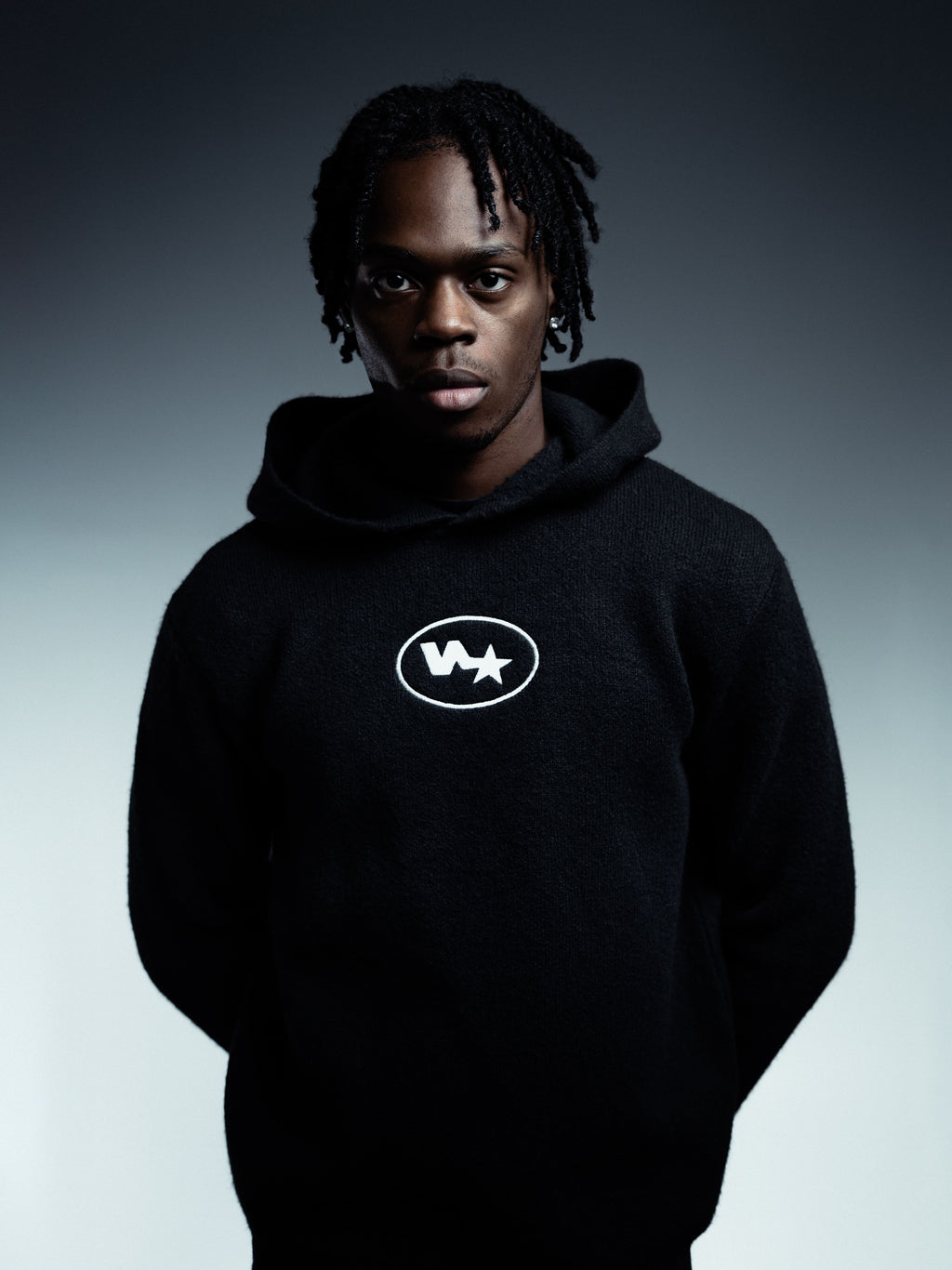 N-star Hoodie Knit Black