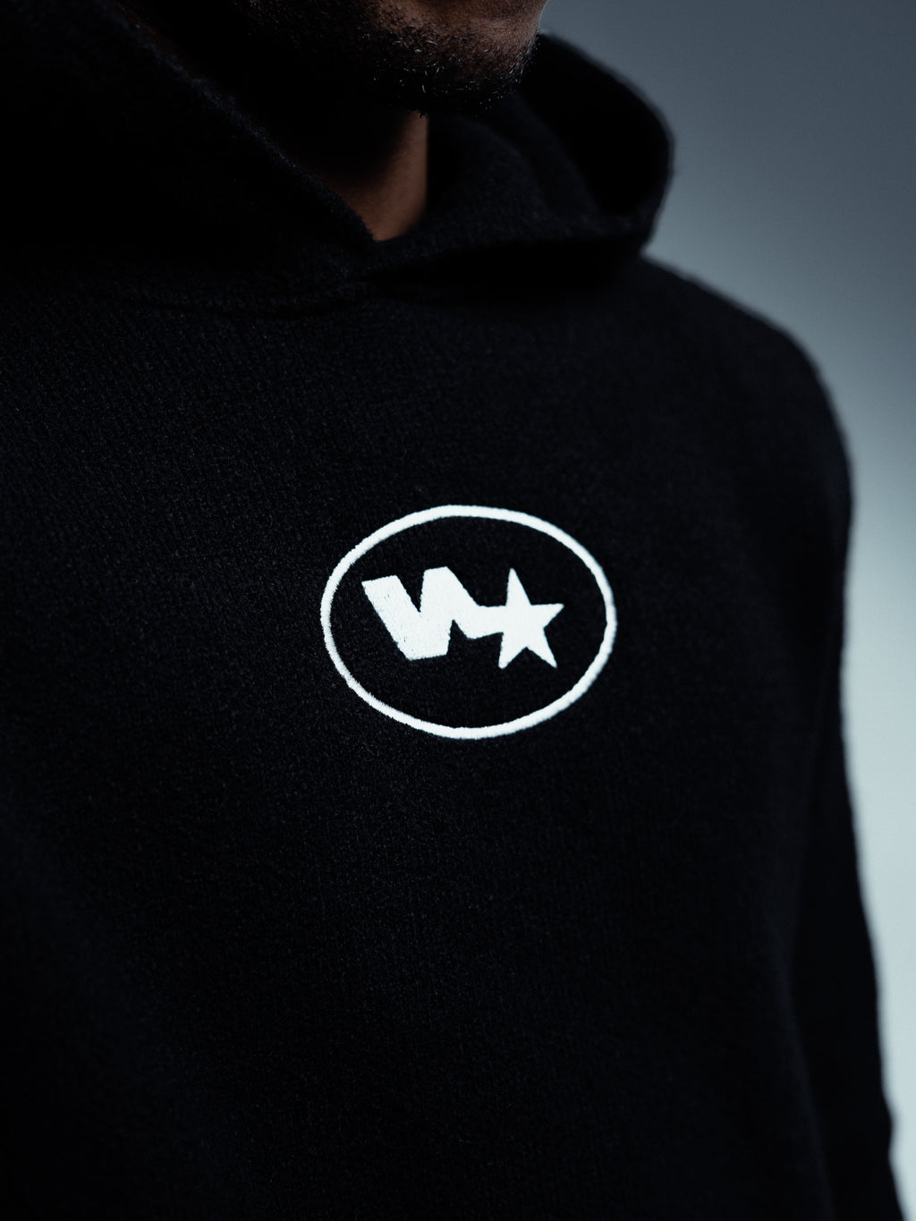 N-star Hoodie Knit Black