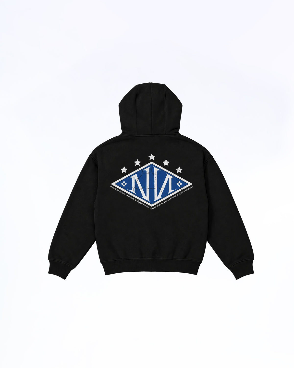 "Shoot your shot" Faded Blue Puff Hoodie