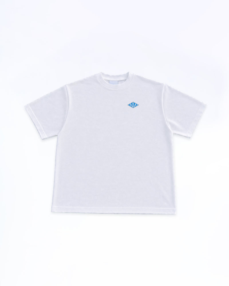 N Monogram BLUE TEE WHITE