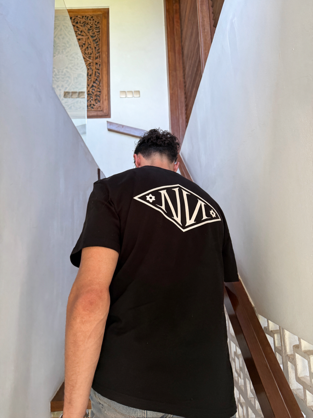 N Monogram Black TEE BLACK