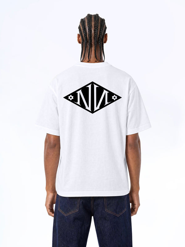 N Monogram Black TEE WHITE