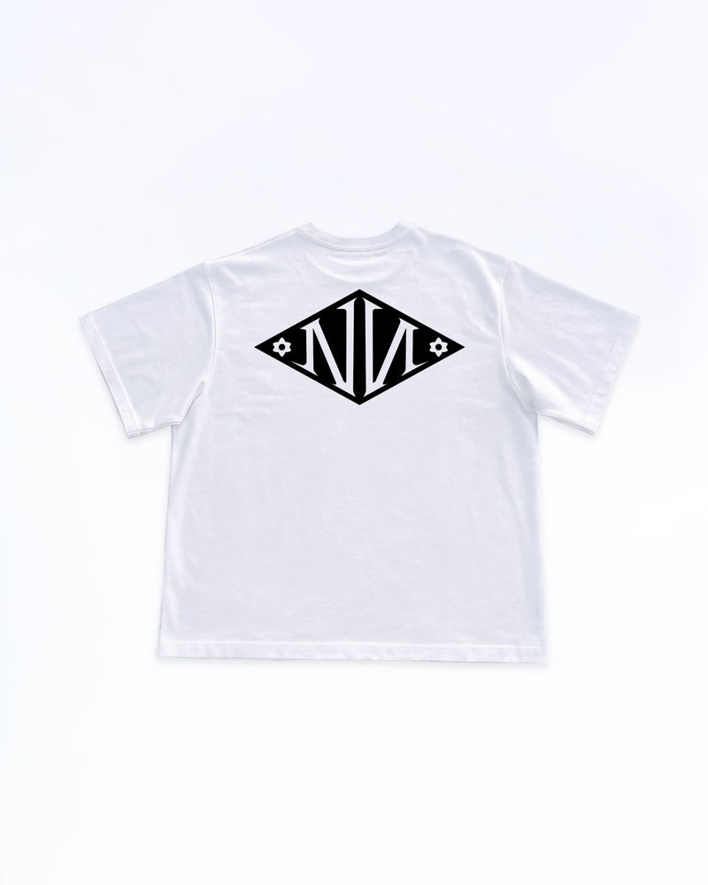 N Monogram Black TEE WHITE