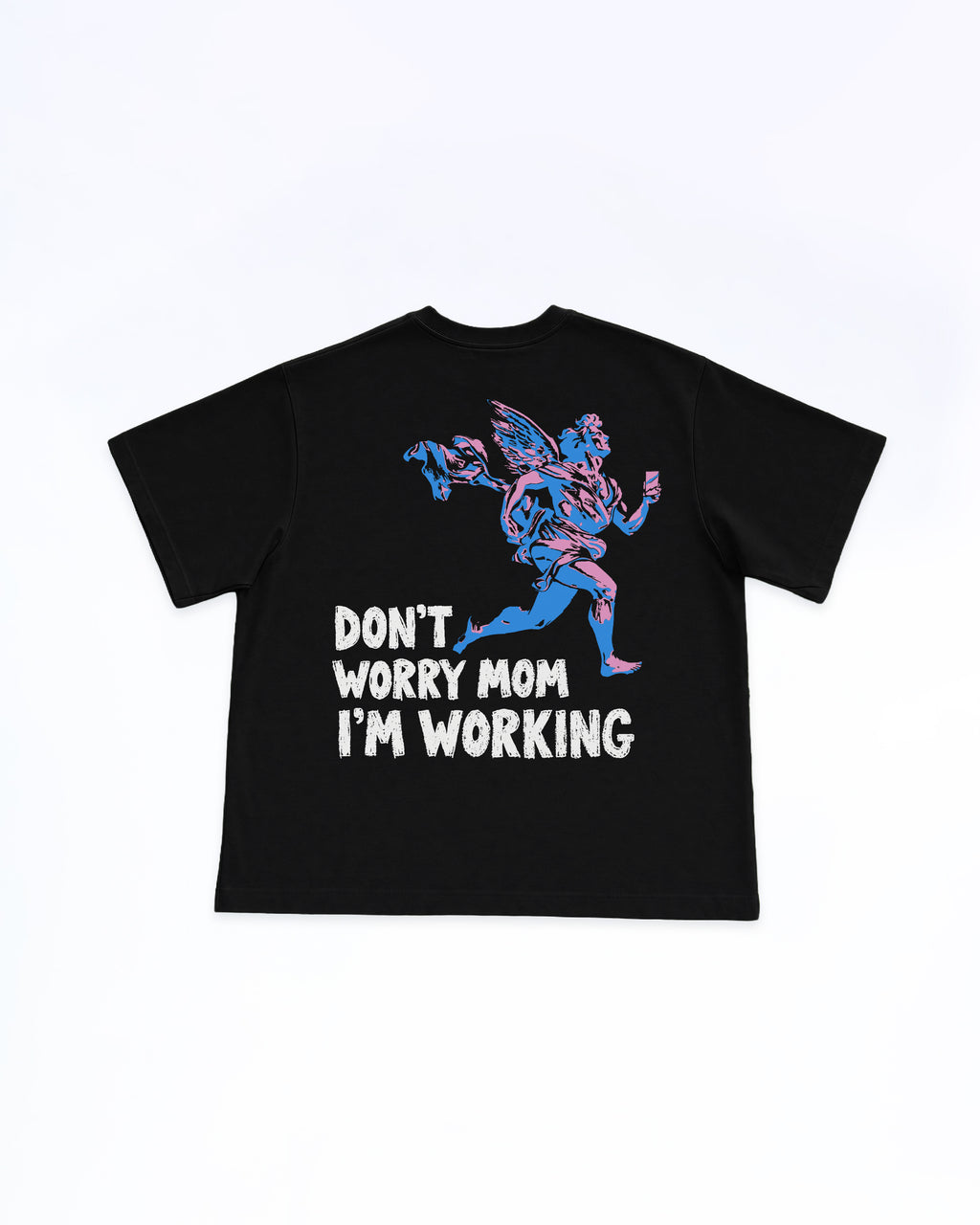 Don't Worry mom CC TEE BLACK