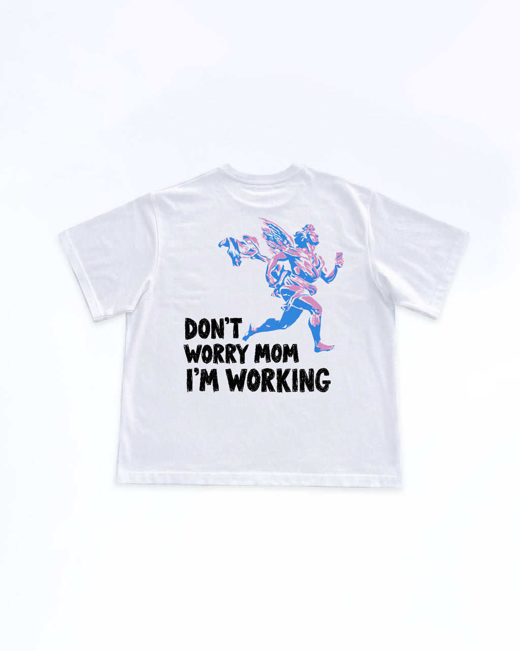 DONT WORRY MOM CC TEE WHITE