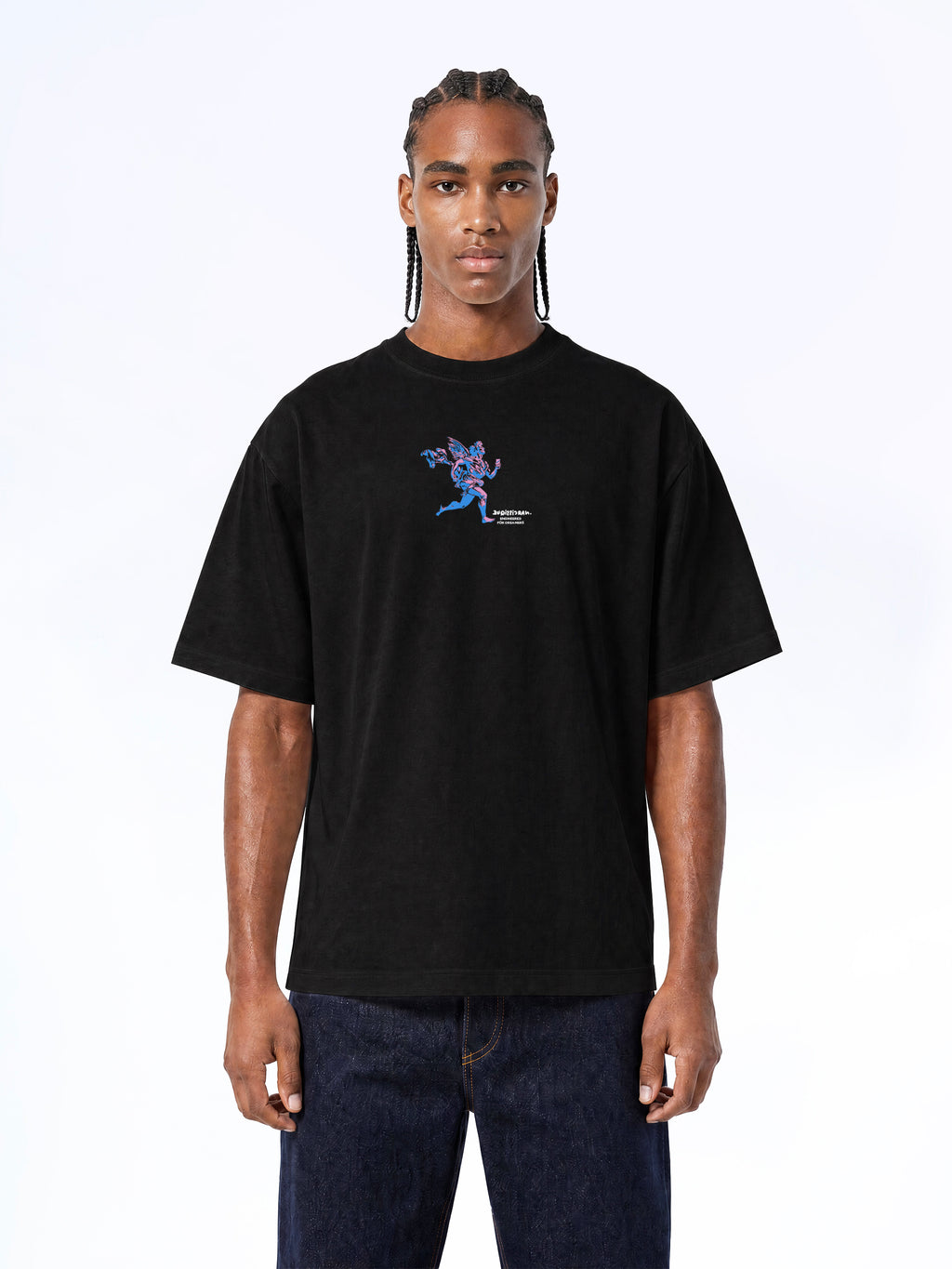 Don't Worry mom CC TEE BLACK