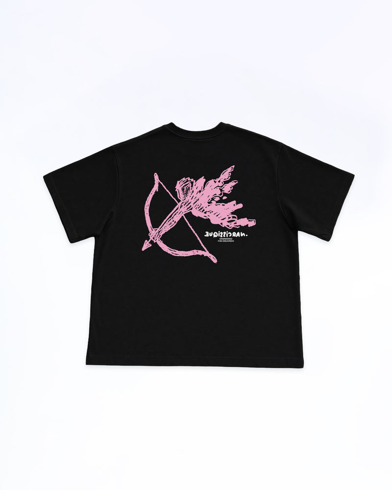 Draw Angel Pink TEE BLACK