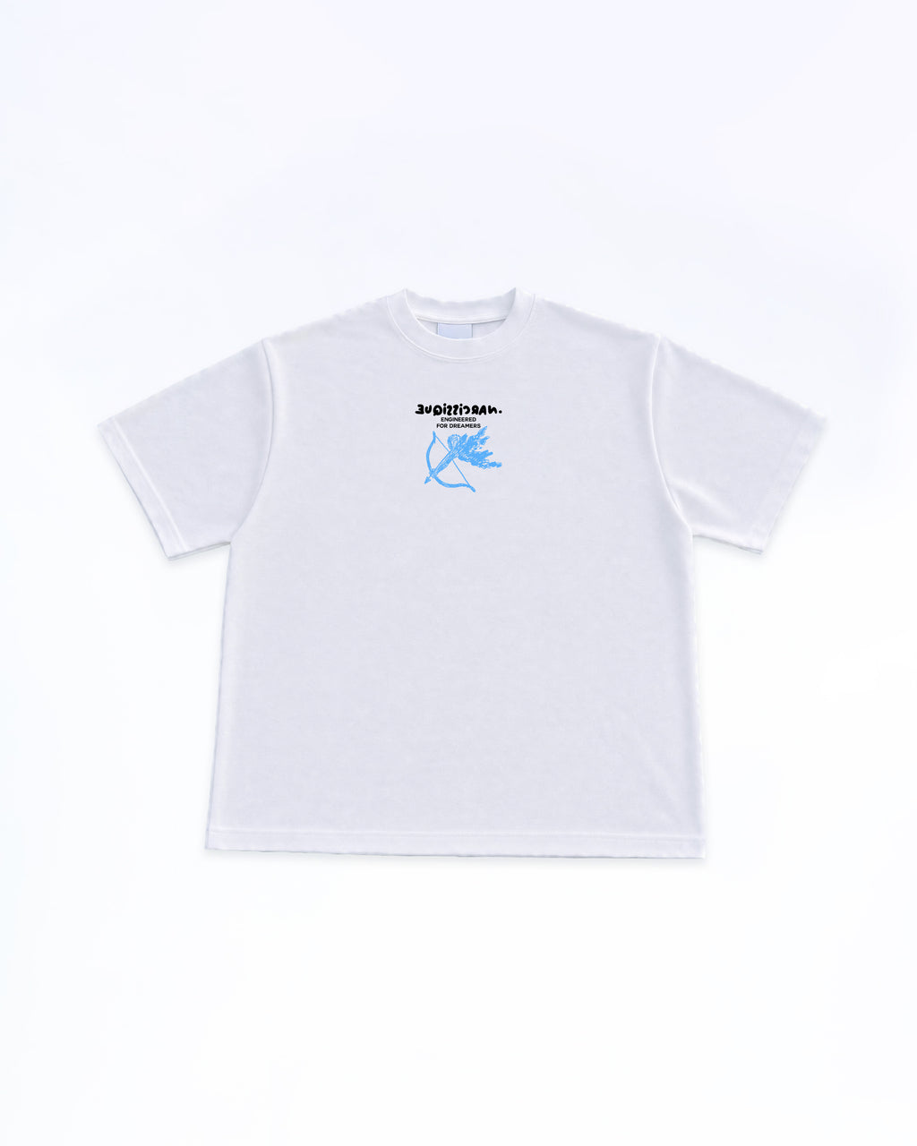 Draw Angel Blue TEE WHITE