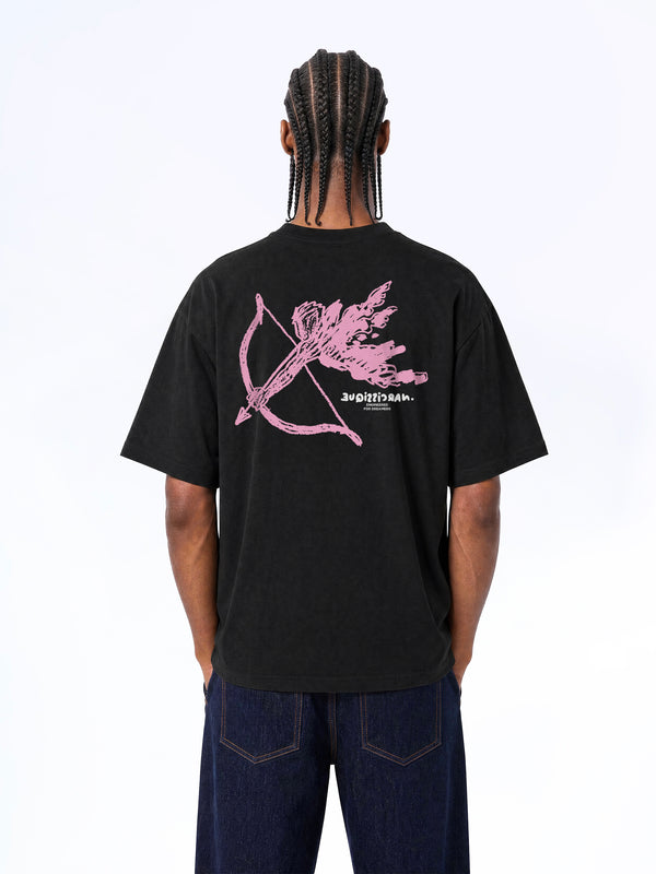 Draw Angel Pink TEE BLACK