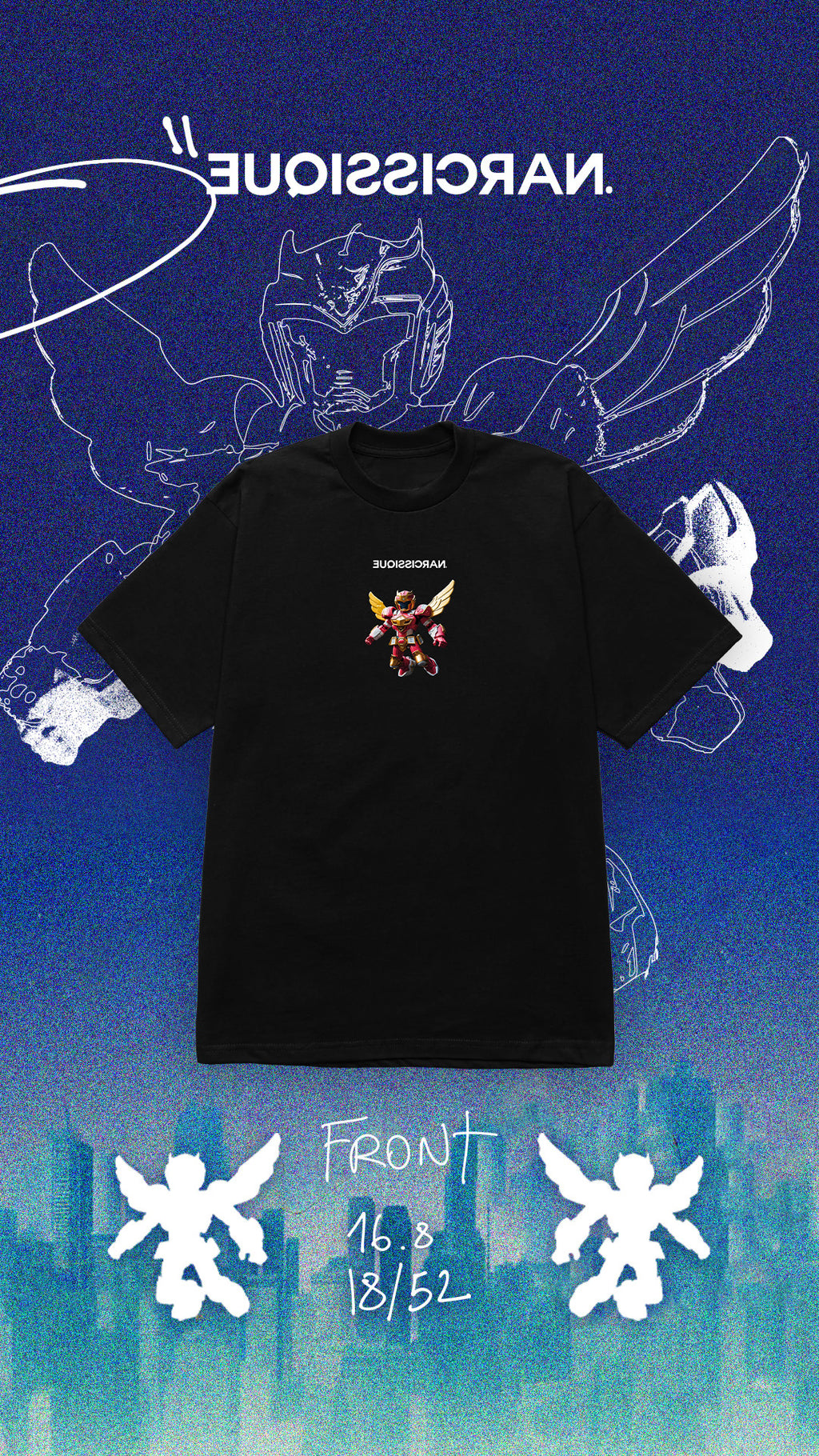 Mechapidon Tee Black 18/52