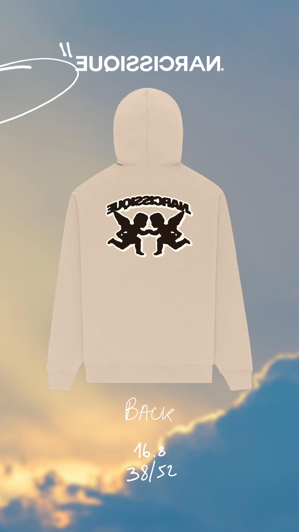 Be the person you want to be HOODIE BEIGE 38/52