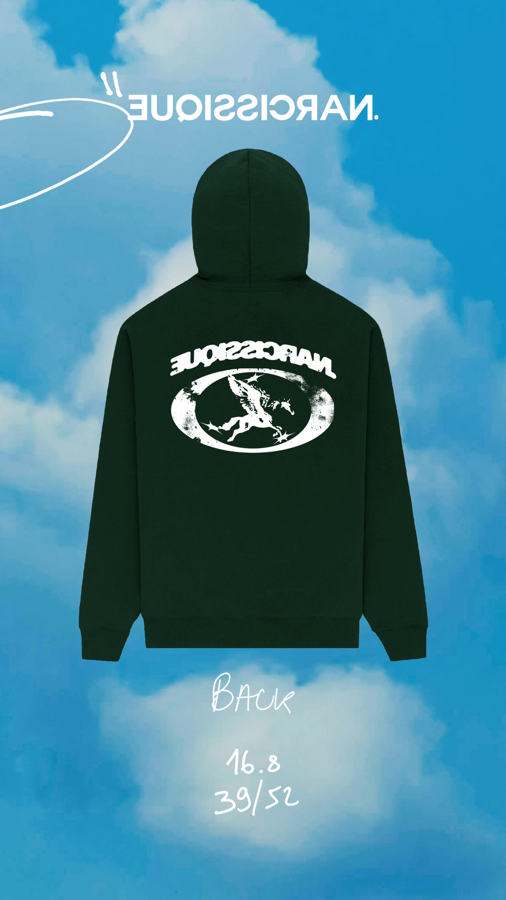 Ride your fear Hoodie Green 39/52