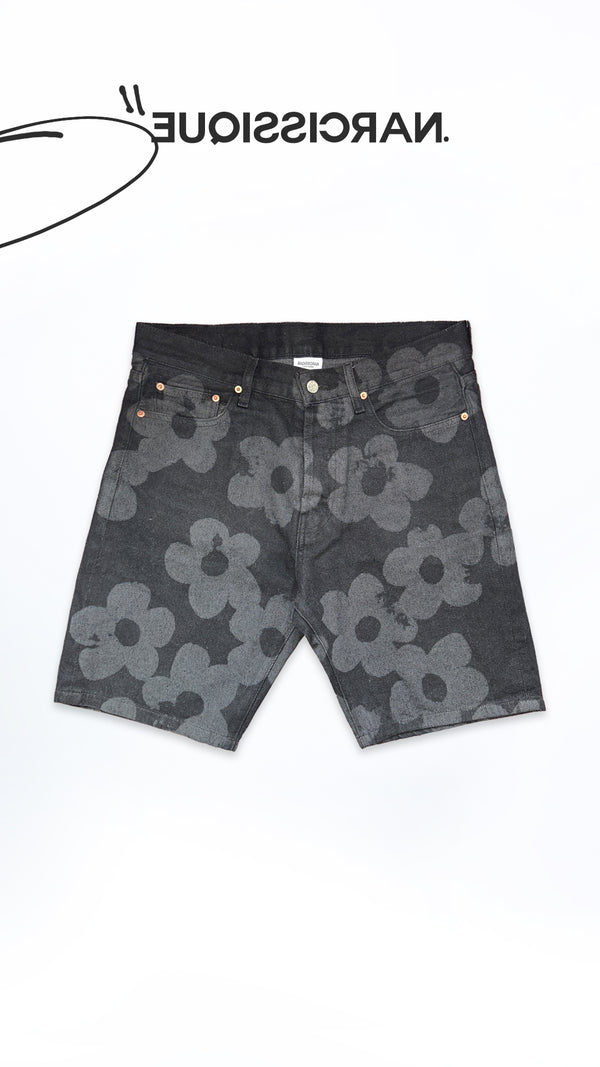 All Over Flower Jean Shorts