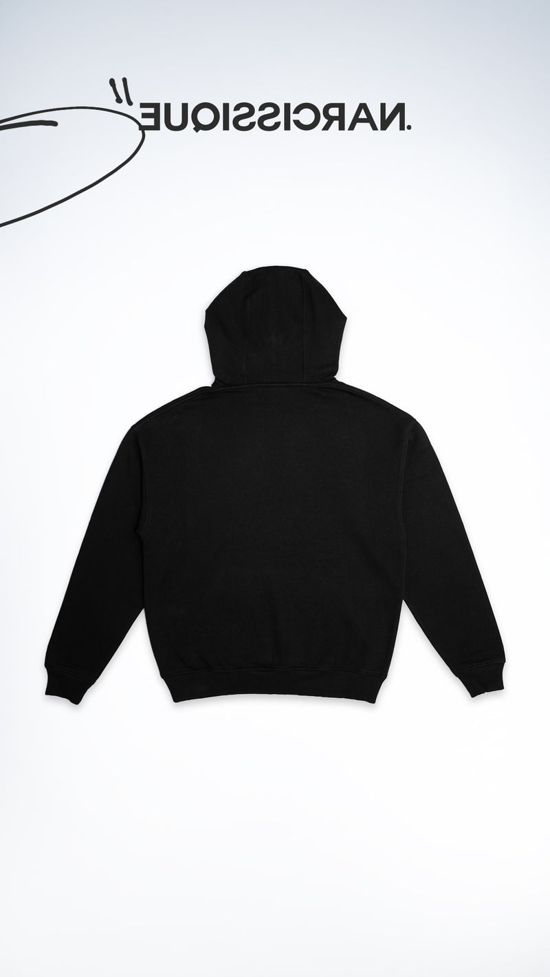 "NRCSQ RED" Black Hoodie