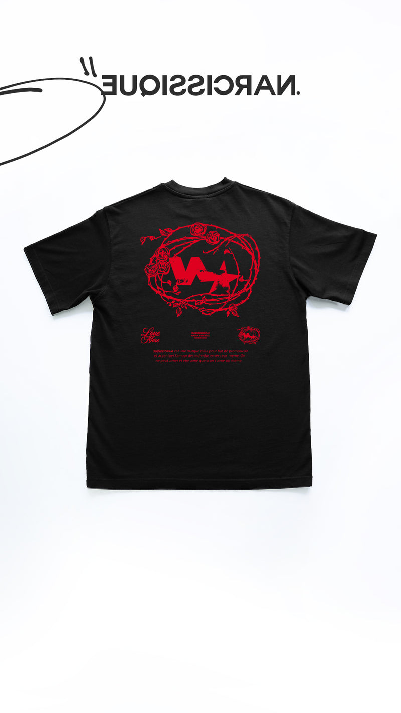 "Rose Red" Tee BLACK