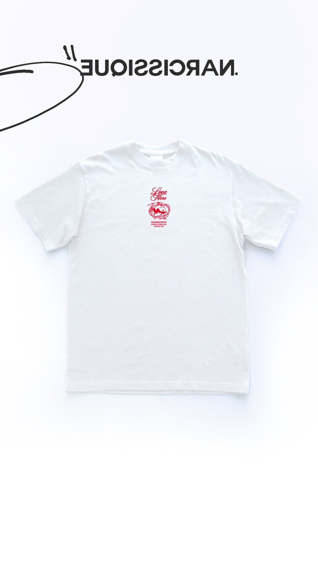 "Rose Red" Tee WHITE