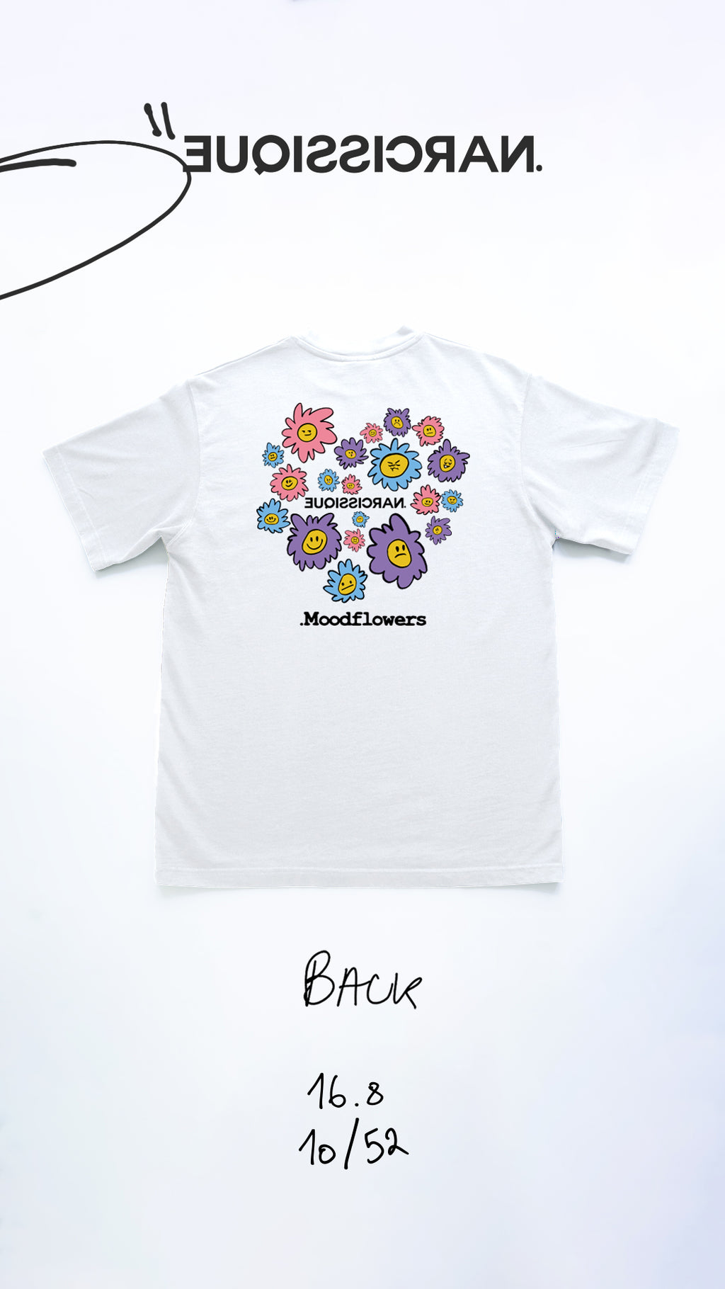 Moodflowers Tee White 10/52