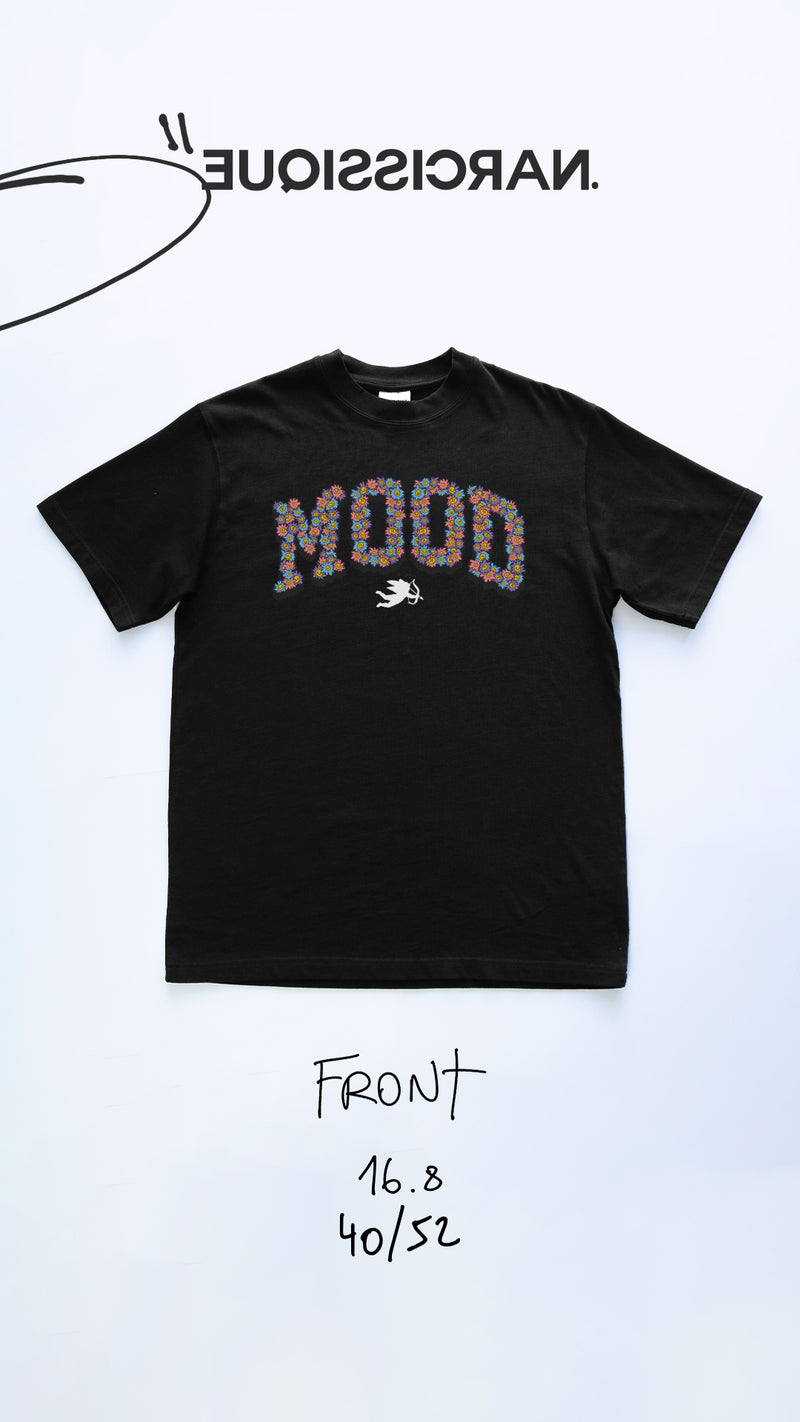 MOOD Flowers TEE Black 40/52