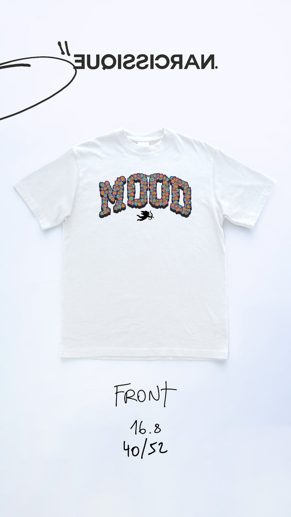 MOOD Flowers Tee White 40/52
