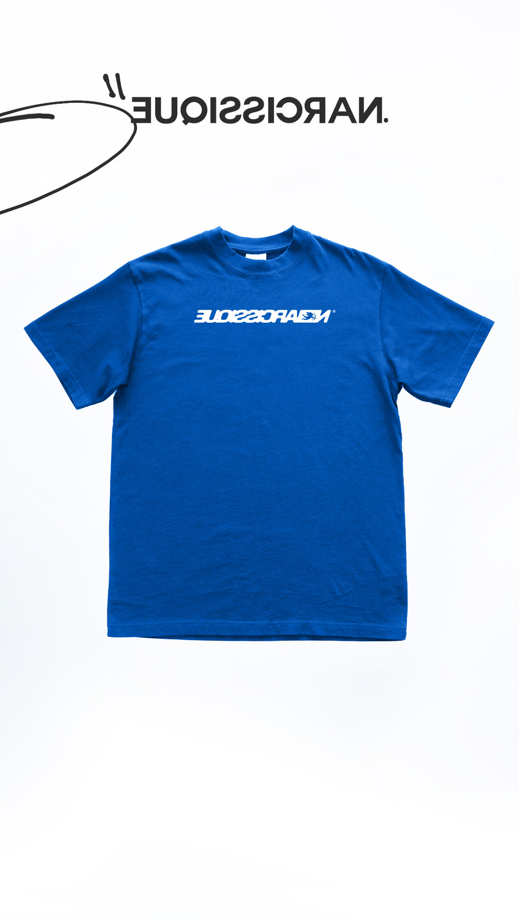 BOX LOGO Tee Bleu