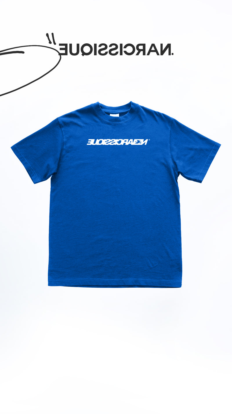 BOX LOGO Tee Bleu