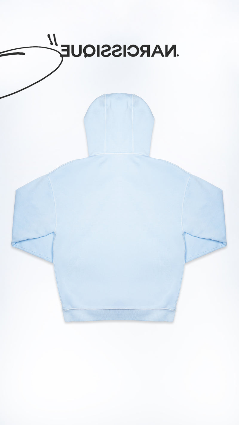 Essential Cut Angel Hoodie Ice Blue