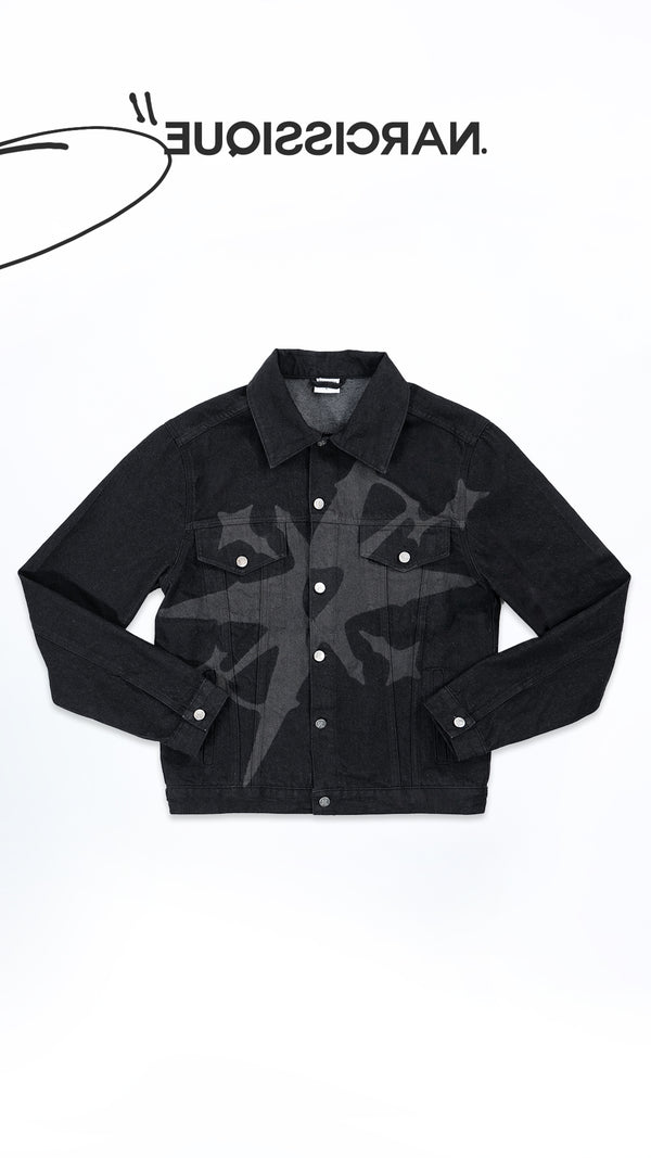 Follow Your Heart Denim Jacket, Black