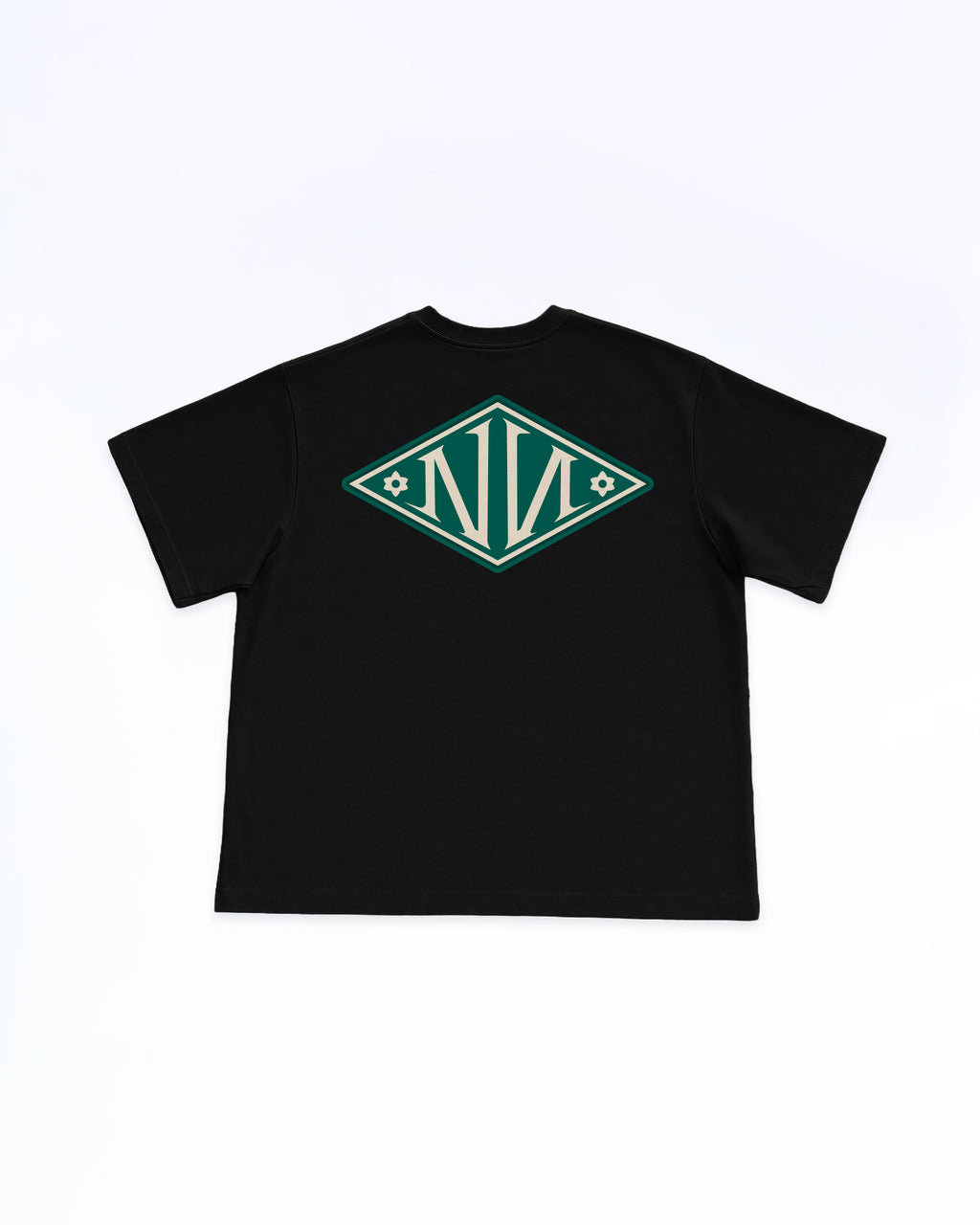 N Monogram Green TEE BLACK
