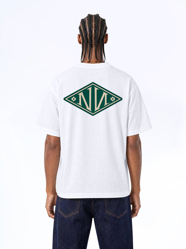 N Monogram Green TEE WHITE