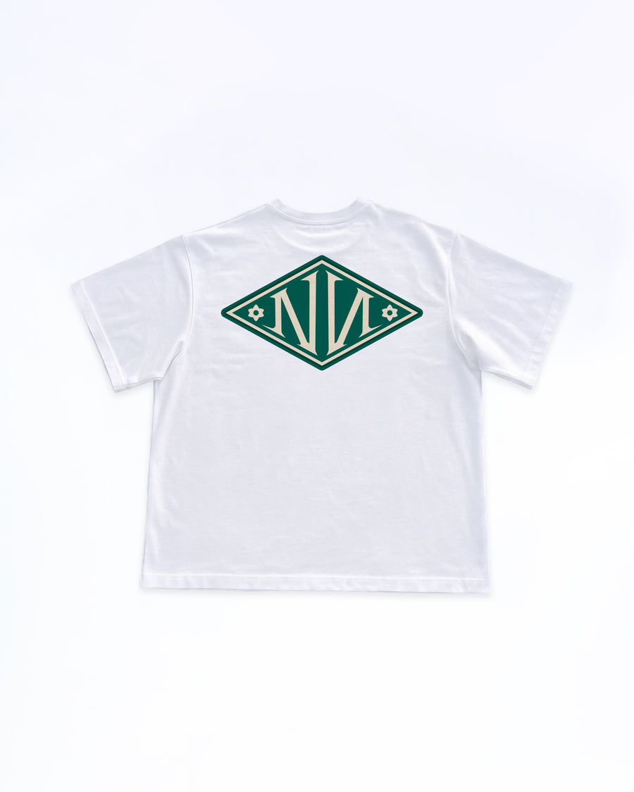 N Monogram Green TEE WHITE