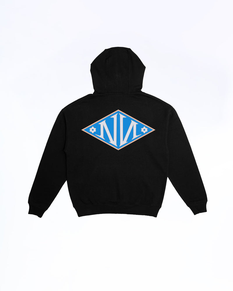 "Shoot your shot" Faded Blue Puff Hoodie