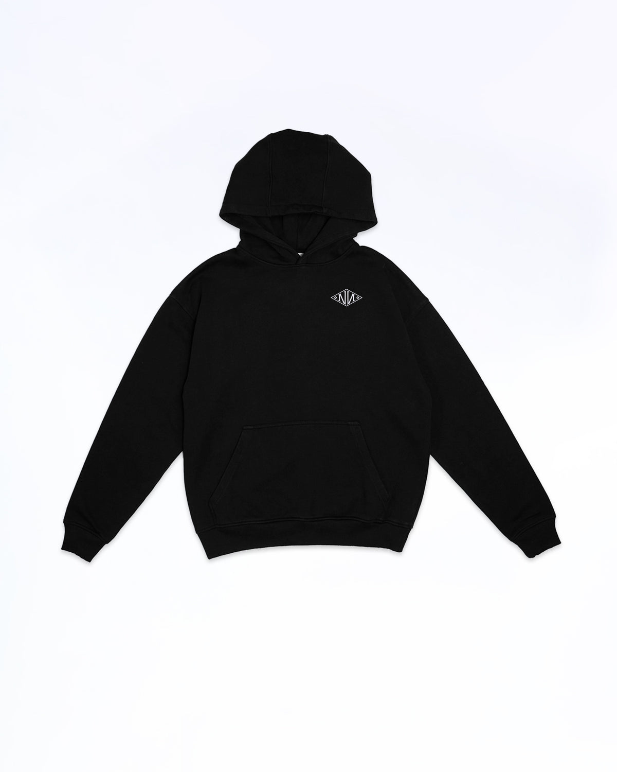 N Monogram Black Hoodie Black