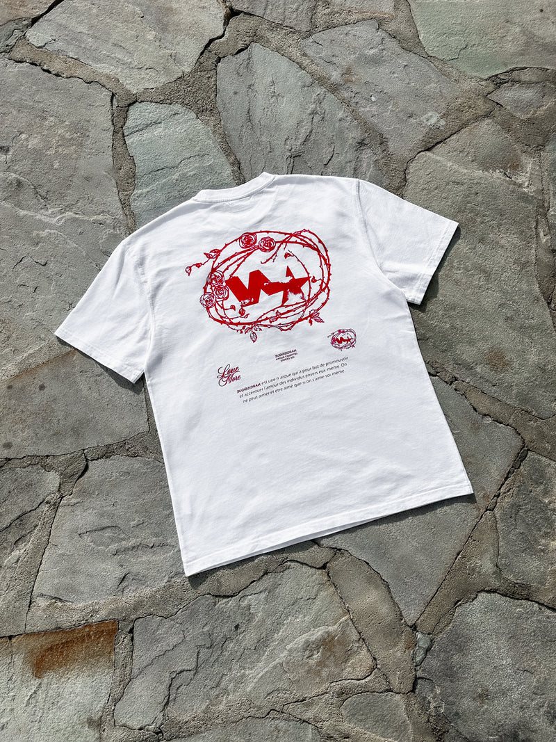 "Rose Red" Tee WHITE