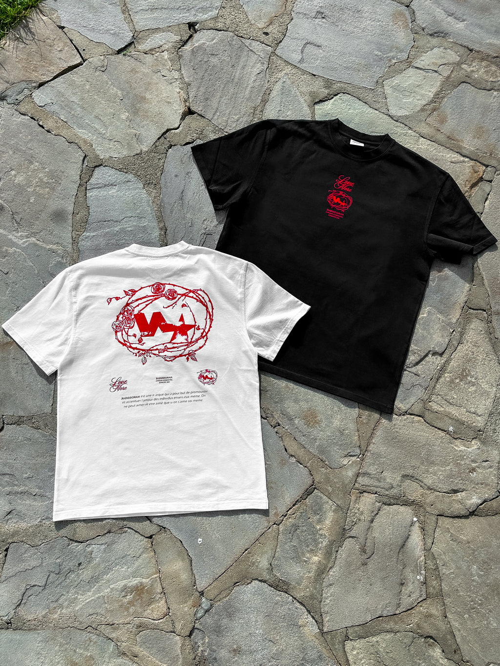 "Rose Red" Tee BLACK