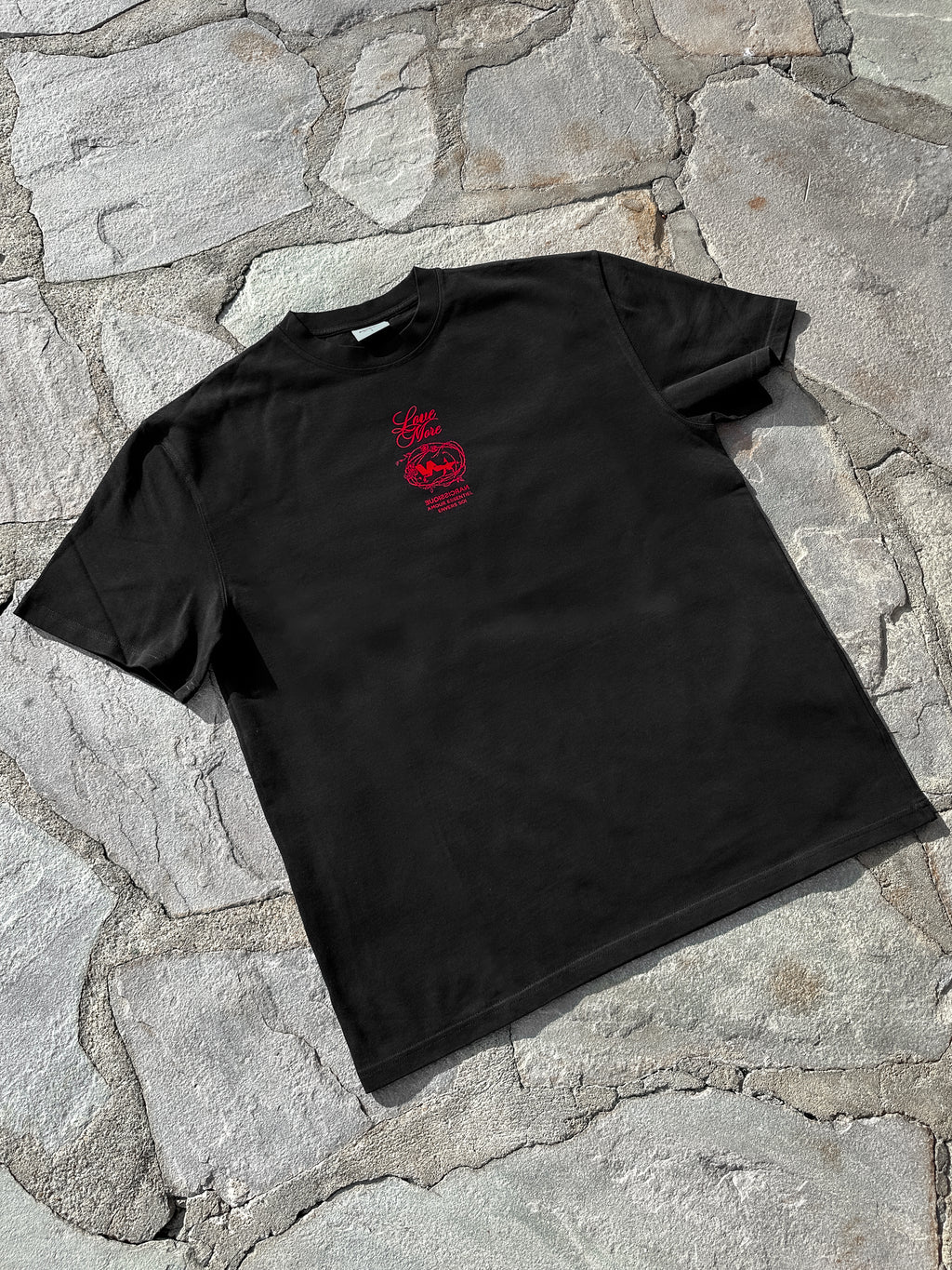 "Rose Red" Tee BLACK
