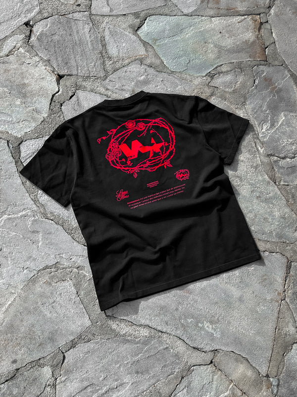 "Rose Red" Tee BLACK