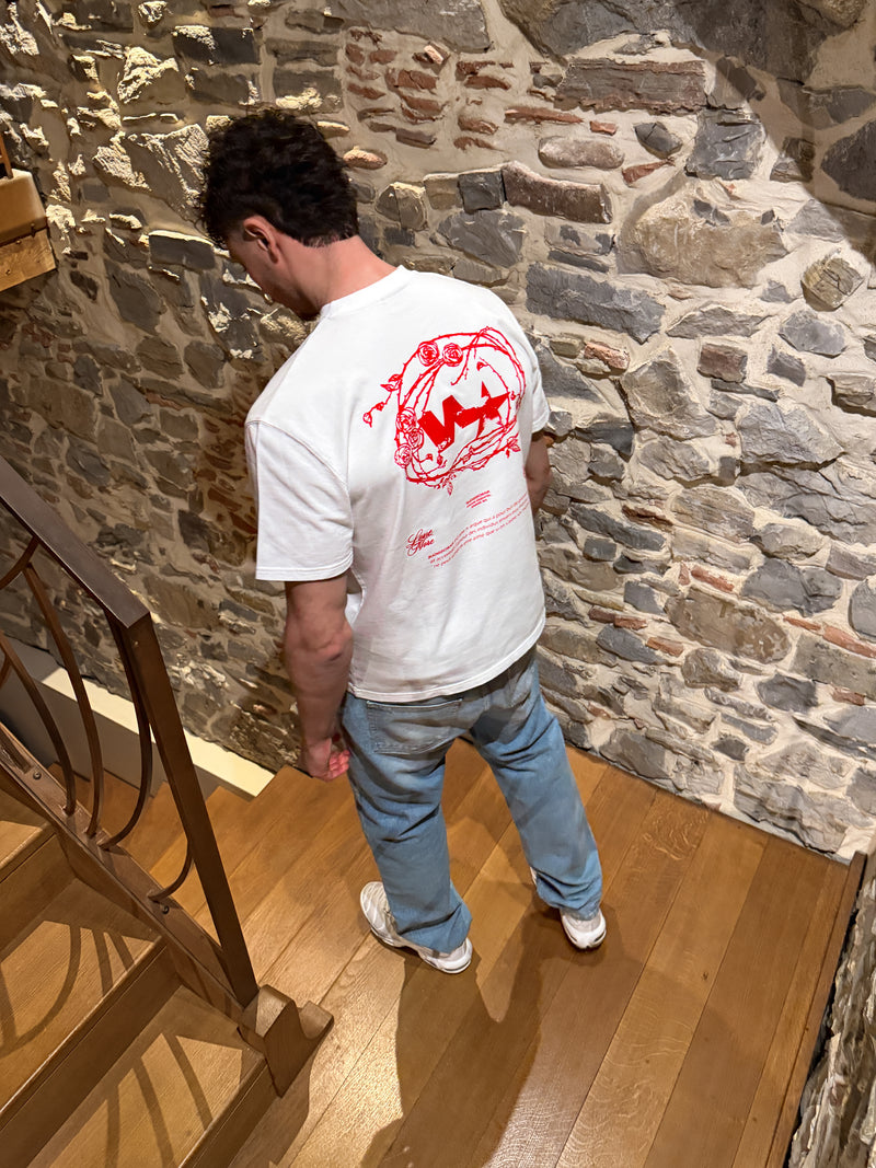 "Rose Red" Tee WHITE