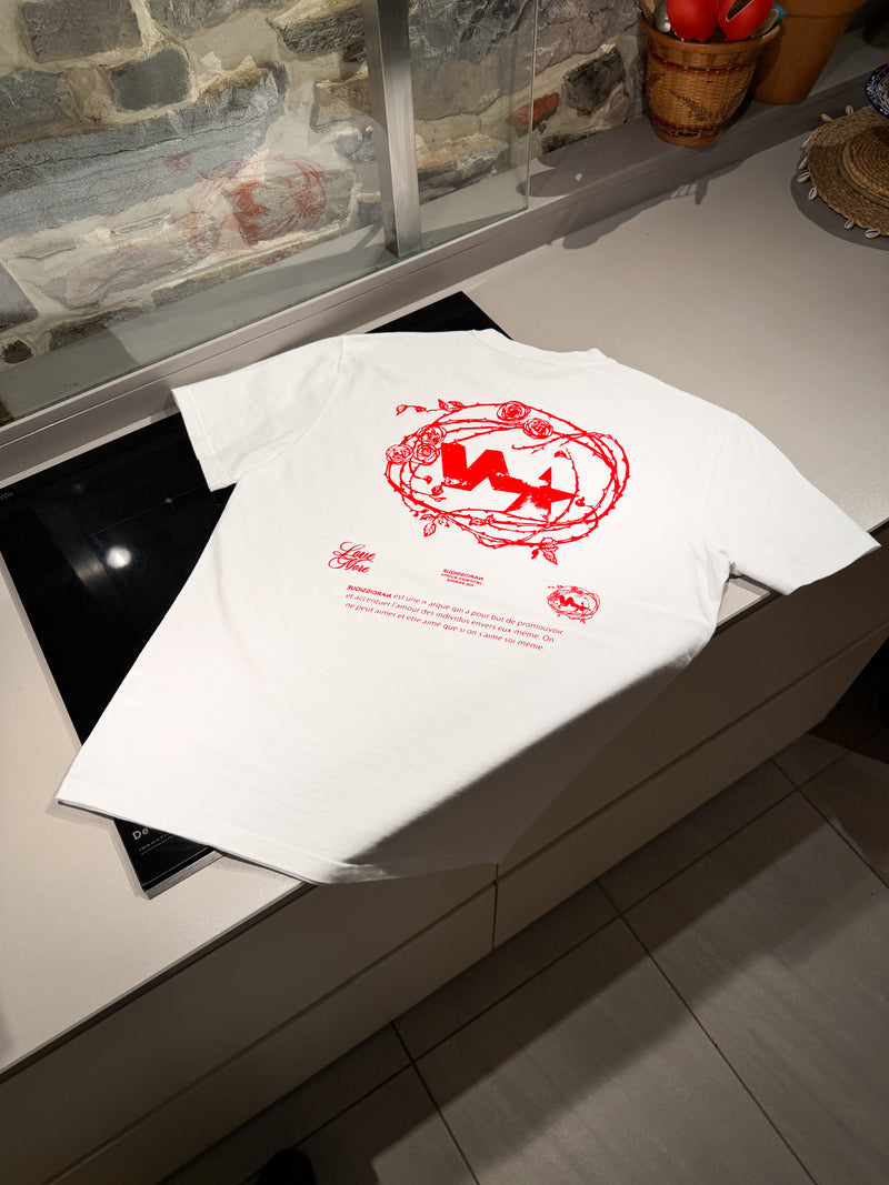 "Rose Red" Tee WHITE