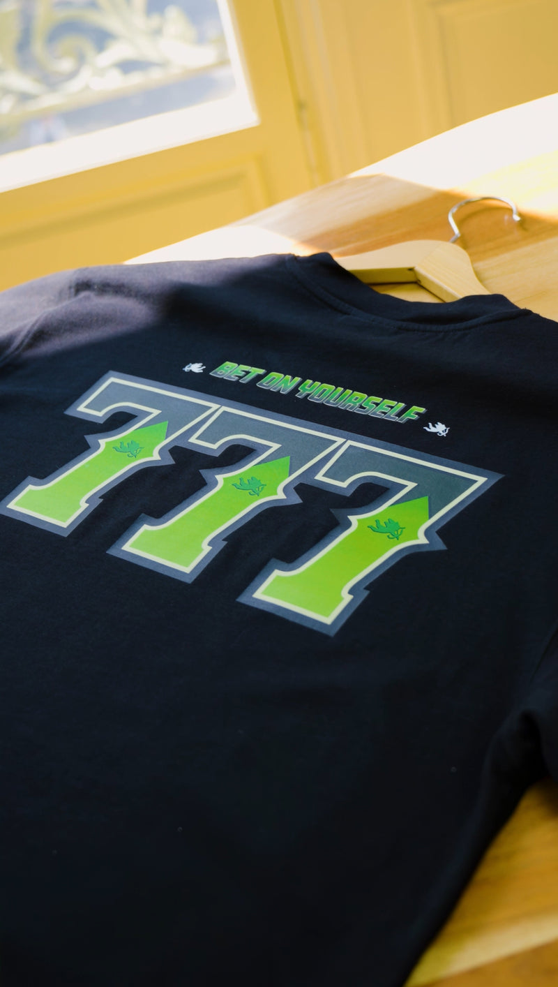 Bet On Yourself Tee Black 46/52