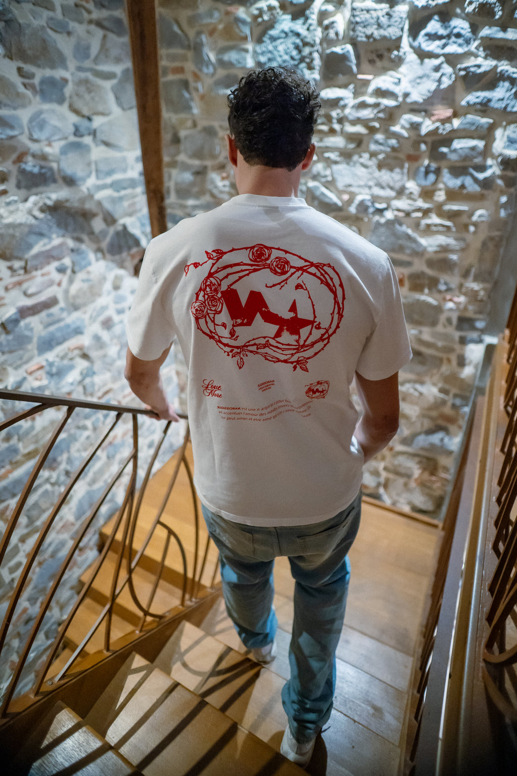 "Rose Red" Tee WHITE