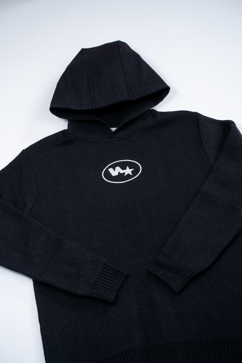 N-star Hoodie Knit Black