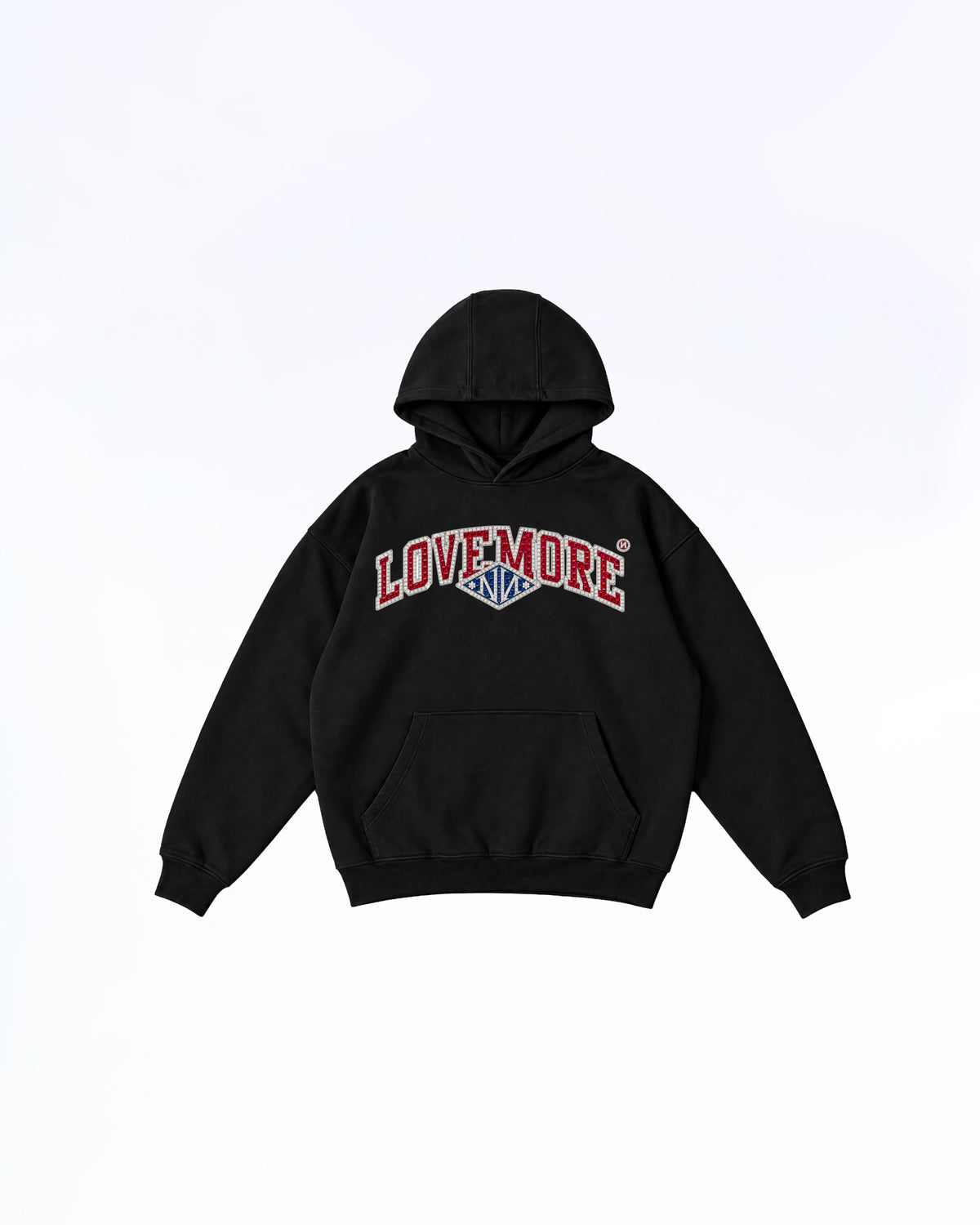 Love More Gemes Hoodie Black