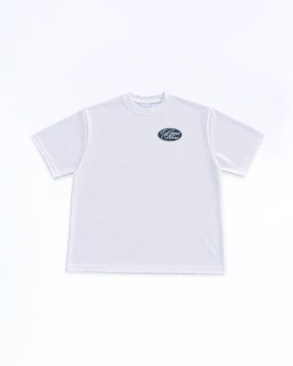 LOVE MORE PATCH JEAN TEE WHITE