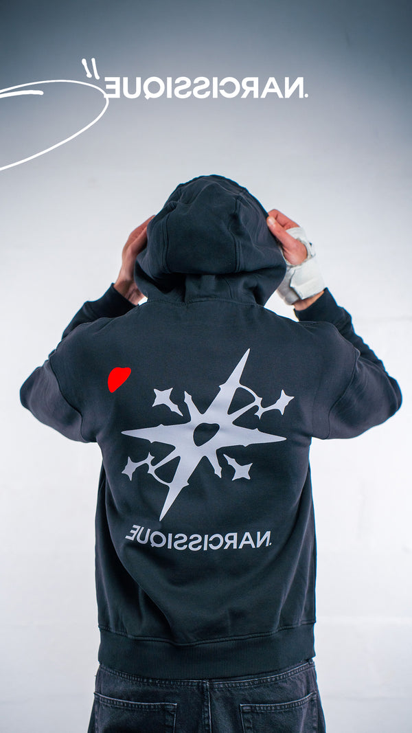 Follow your Heart Hoodie Black